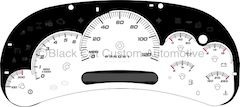 06 GM Full Size Truck HD Gauge Face